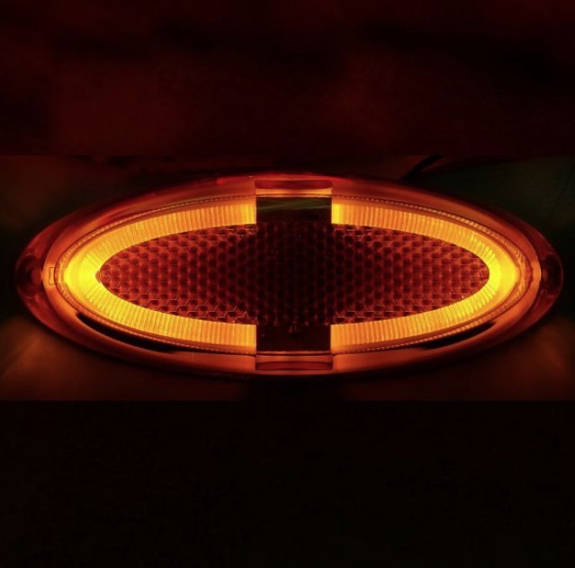 Owalna lampa obrysowa LED Dimatec