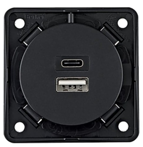 Gniazdo ładowarka USB A+C Berker
