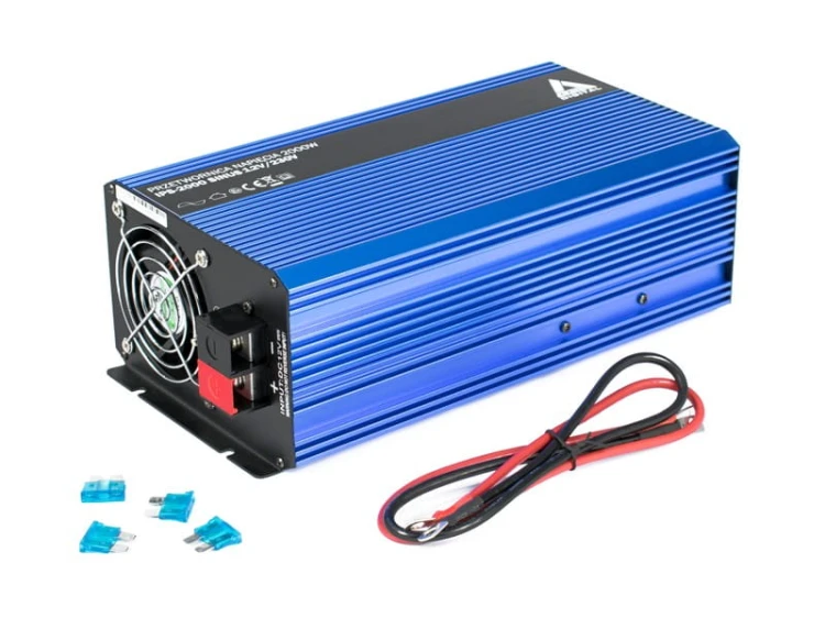 Przetwornica napięcia 12 VDC / 230 VAC SINUS 2000w