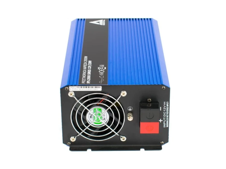 Przetwornica napięcia 12 VDC / 230 VAC SINUS 2000w