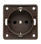 321/237 Gniazdko wewnętrzne 230V Berker Integro brąz