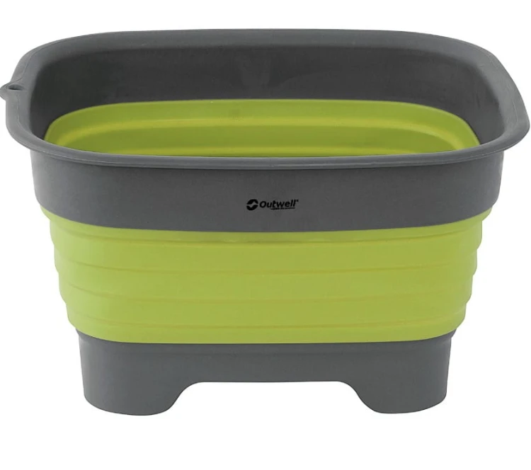 650972 Miska z odpływem Outwell Collaps Wash Bowl-lime green
