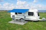 070/403-1 Roleta, markiza przyczepy Playa 3,5m- niebiska