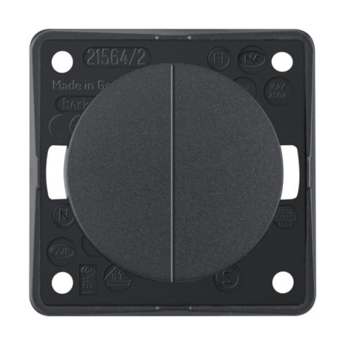 321/249 Włącznik światła, klawisz podwójny Berker Integro Flow