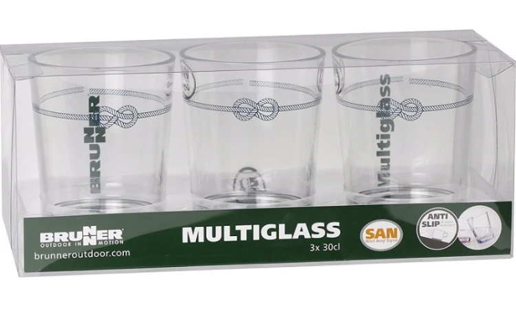 0830185C.C8S Zestaw 3  szklanek Brunner Set Multiglass  Nautical
