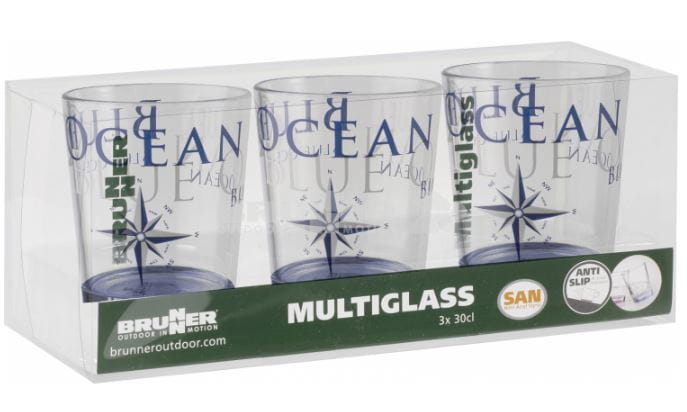 0830185C.C8C Zestaw 3  szklanek Brunner Set Multiglass Blue Ocean