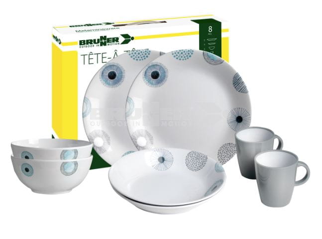 0830143N.C7R Zestaw obiadowy Brunner tete-a-tete Deep Sea