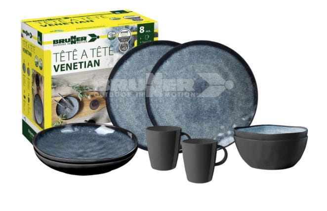 0830143N.C9X Zestaw obiadowy Brunner tete-a-tete Venetian