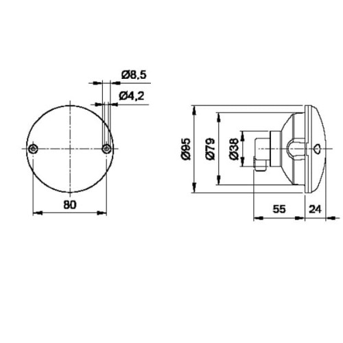 140/176 Lampa światło - przeciwmgielne Jokon