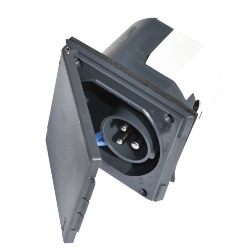 321/066 Zewnętrzne gniazdo bryzgoszczelne CEE z klapką